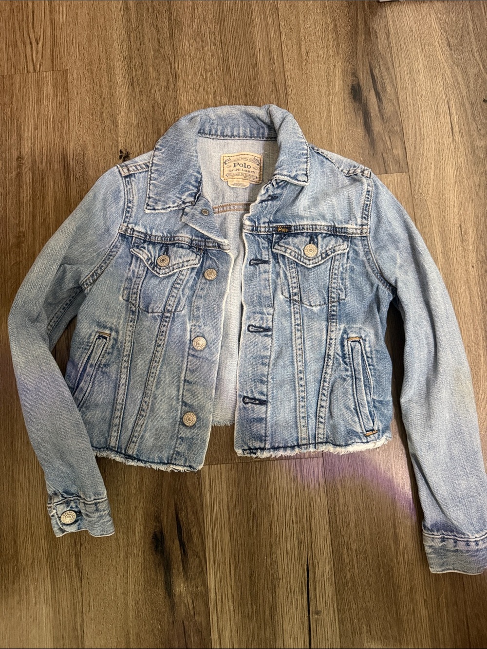 Polo by Ralph Lauren Faded Light Blue Kids Denim Jacket